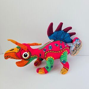 Alebrije Plush Filemon Fiesta Village 2023 Parrot Lizard Folk Art Plush NEW